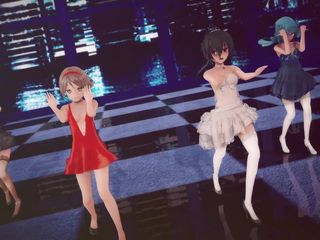 Mmd anime girls: Mmd R-18 Anime Girls Sexy Dancing Clip 361