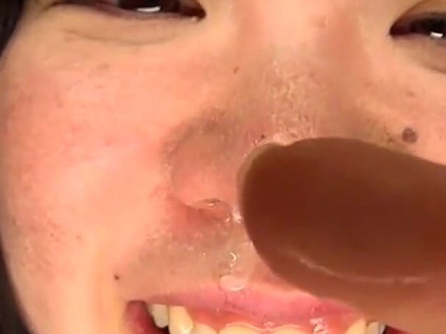 No Other Girl Plays with a Snot Bubble Like Haruka Misaki She Drops It on the Lens and Licks It Back Without Any Shame (Japan Fetish Fusion)