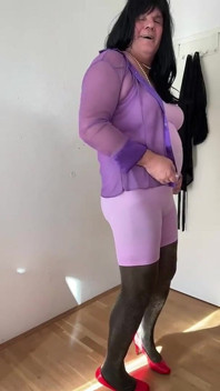 Rosa con medias