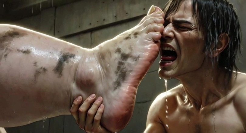 YOUR BEST FANTASY: Giantess Massive SSBBW Foot Worship - Male Slave Licking Her Big...