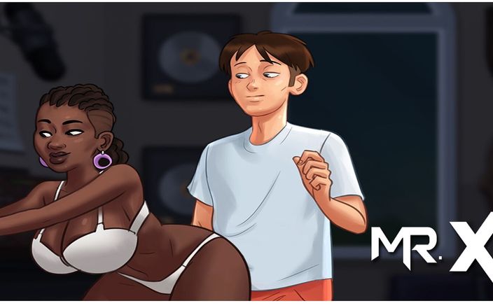 Mr Studio X: Summertimesaga - harika Afrikalı götünü sikiyor # 94
