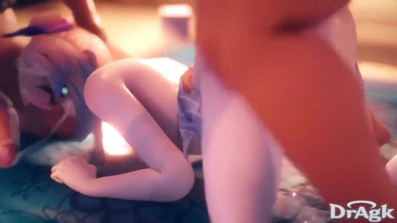DrAgk: Kokomi ama su primer anal y su cara cubierta de...