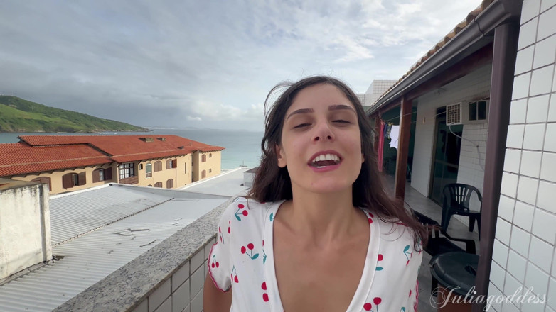 Shamelesscouple: Un inconnu sur la terrasse avale du sperme