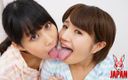 Japan Fetish Fusion: Lesbiska kyssar, sötnos härlig Konoha Kasukabe &amp;amp; Kotomi Shinozaki
