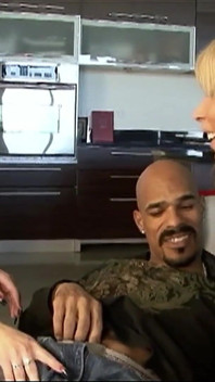 Horny sexy Milfs let their black neighbors bang them with a thick lance