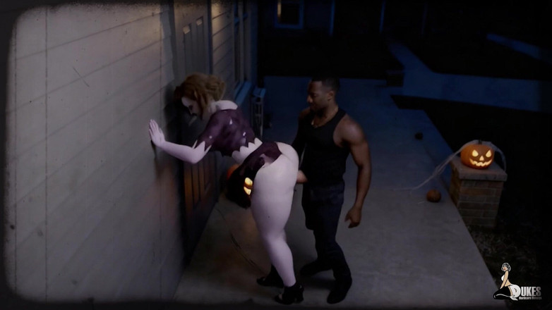 Dukes Hardcore Honeys: Зомби С Большой Жопой Получает Порочный Черный Член Раком