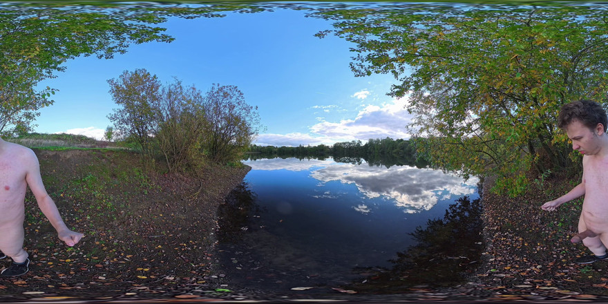 Outdoorboy5: 在湖边完全赤身裸体的青少年