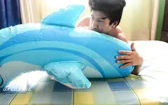Inflating a dolphin