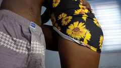 Elenabon: Ebony Teen Fucks Stepdad While Standing