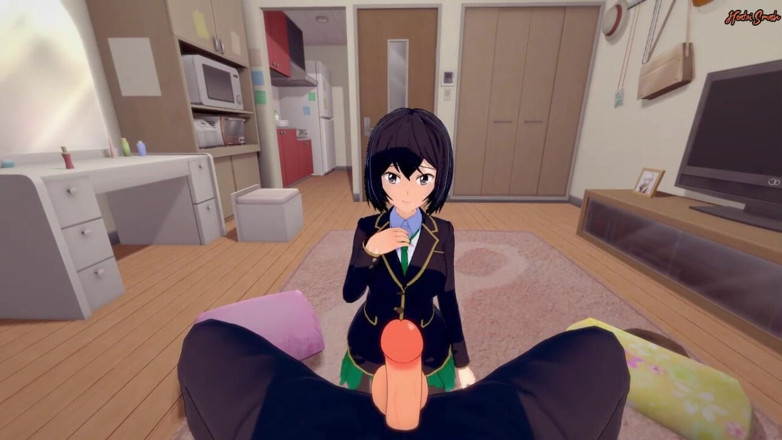 Hentai Smash: Kanade Sakura fucked from your POV. Castle town Hentai.
