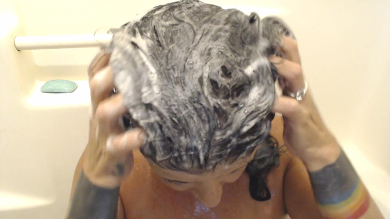Abby Anna: Super lathery lange schwarze haare waschen