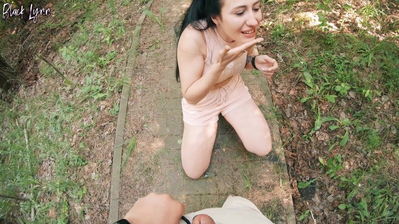 YSP Studio: Unexpected Blowjob the Middle of the Park - Surprise Cum in...