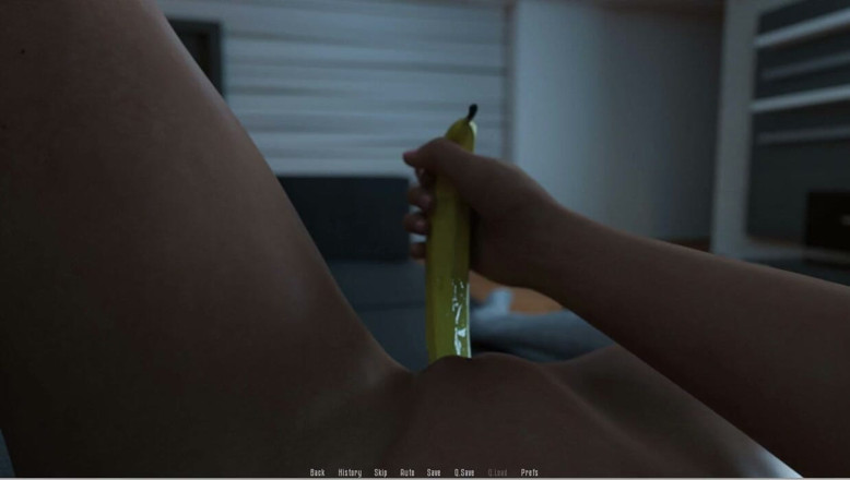 XXX Games Bunk: Anita's stage - gameplay - rollenspel - tengere tiener masturbeert met banaan en...