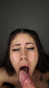 I Play with My Delicious Tongue on His Cock Until He Cums