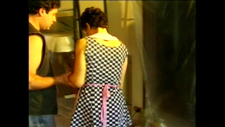 Dark Holes: A Very Provocative Maid Takes the Painters' 2 Big Cocks