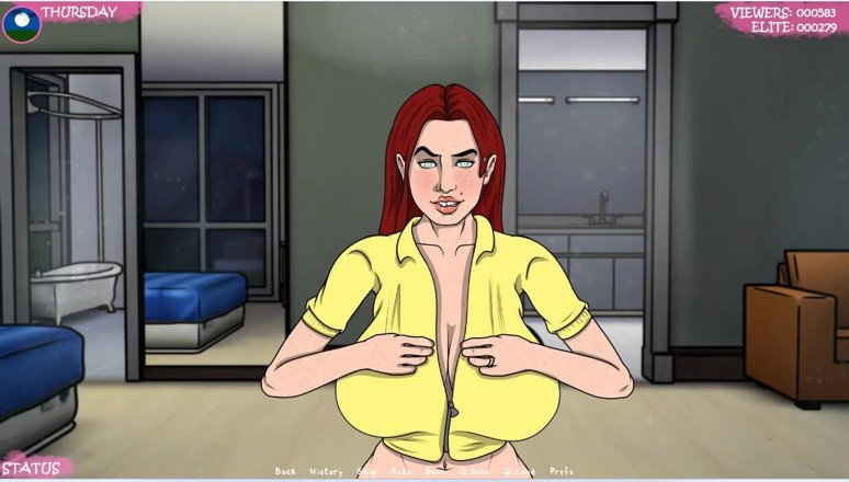 XXX Games Bunk: Lust Town - gameplay - rollenspel - camshow 2- heeft zichzelf volledig blootgesteld