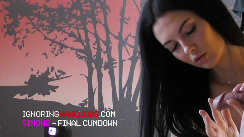 Ignoring Handjobs: Hot Brunette Babe Cock Tease