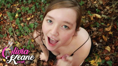 Olivia Keane: 18letá Olivia Keane dává neuvěřitelně nedbalé BJ a polyká