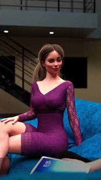 Blonde 3D-MILF liebt es, stiefsohn zu blasen - mein sperma messen, 5 animiertes porno-gameplay