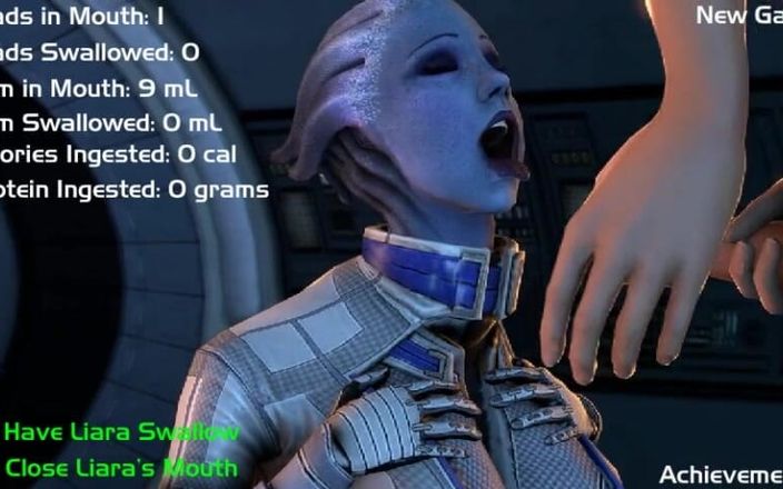 LoveSkySan69: Liara - Mass Effect - геймплей с спермоприемниками от Loveskysan