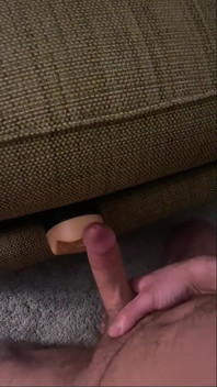 Fucking the Hot Toy in Between Cushions, Feels Like Real Wet Pussy