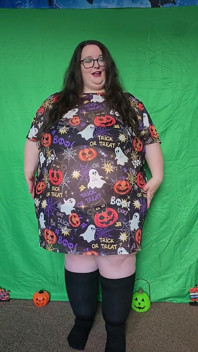 SSBBW halloweenský módní úlovek