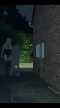 Restrained Him Outside Half Naked