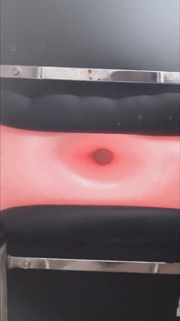 Exercise donut ball pumped