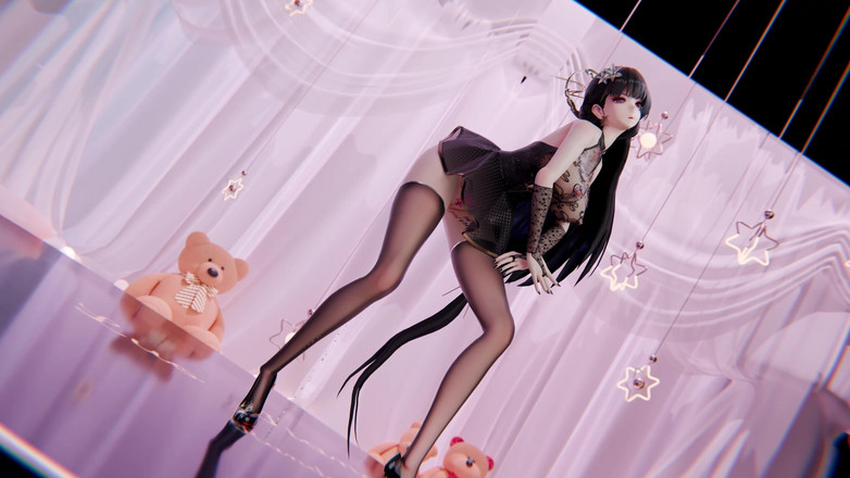 MikuMotion: [mmd] boutique excusez-moi les lignes obscènes ; Strip-tease; soie noire ; Pulvérisation...