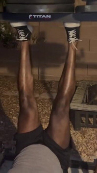 Me and My Homie Got in a Quick Biceps and Calves Workout After Vegas Won Last Night