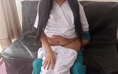 Slutty Nurse Lets Herself Be Filmed Fucking After the Night Shift