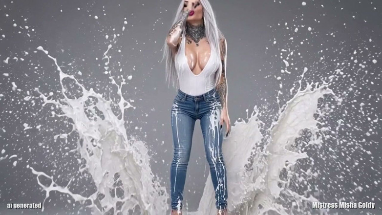 Goddess Misha Goldy: อยากออกไปไหม?ก่อนอื่นกลืนสิ่งที่คุณปล่อยออกมาให้ฉันก่อน