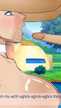 Bulma mặt ướt át trong váy cưới