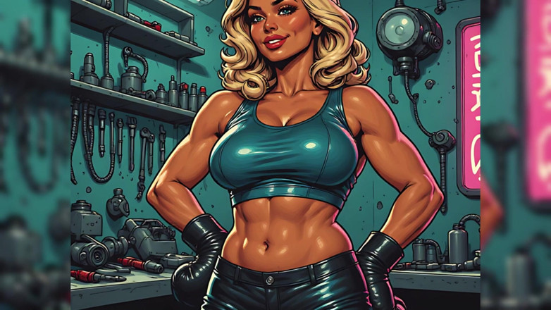 AI Porn: Sexy frauen boxercise kunst