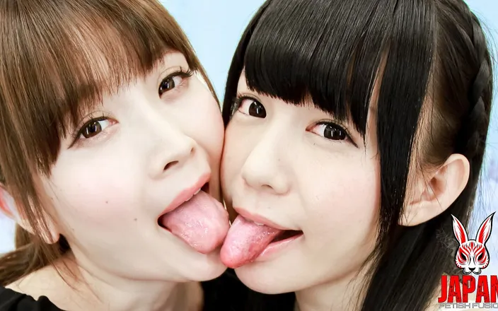 Japan Fetish Fusion: Koharu and Marie's Intimate Behind-the-scenes Kiss