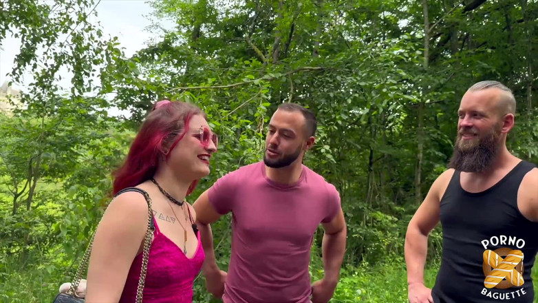 Porno Baguette: Trixy, Pretty Redhead, Gets Banged in a Hot Threesome