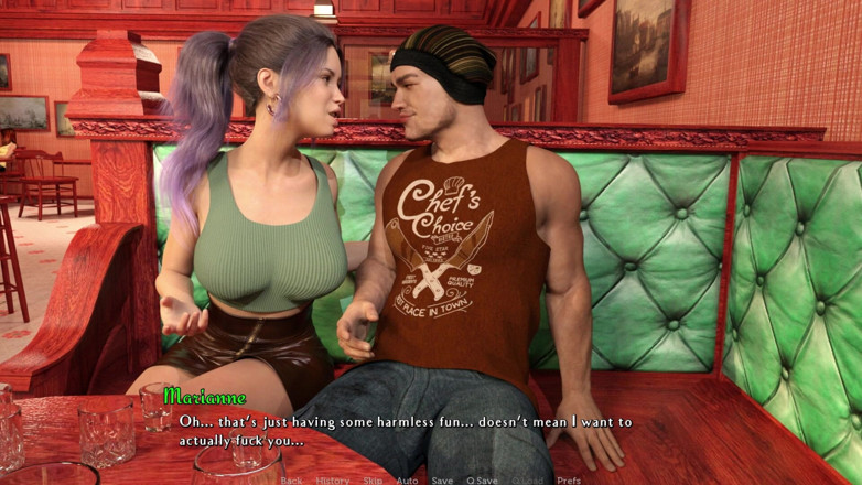 TransLure: มีช่วงเวลาที่ยากลําบาก Fg 6 - Marianne หยอกล้อ Jane และ Greg โดยโชว์หีเธอในผับสาธารณะ