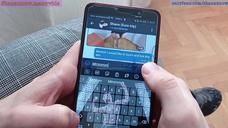 Shanaxnow: Sms-a o jebanie, BJ i lizanie wytrysku