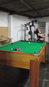 3 Friends in the Whore Playing Pool