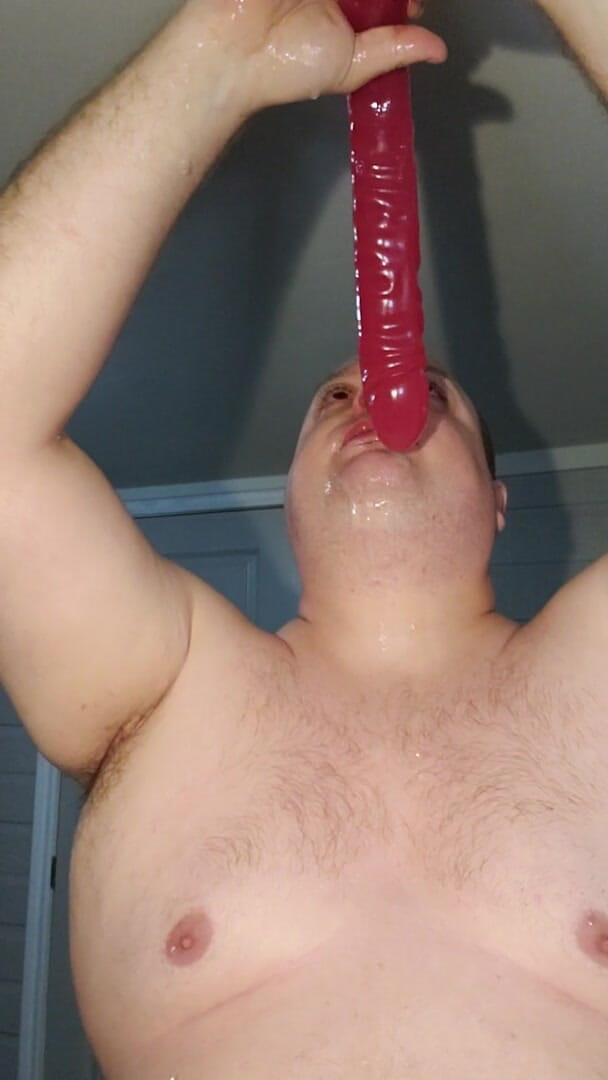 Charlieboy69: Deepthroat enorme dildo doppio da 18 pollici