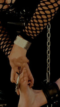 Monika Schmidt Hard Feed Tickling with Fingernails on the Bondage Chair