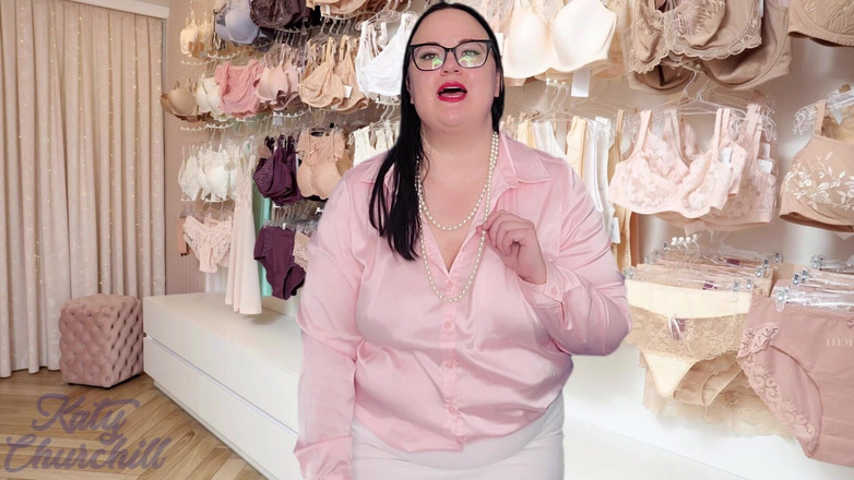 Katy Churchill: Eine geheime Sissy im dessous laden entblölöten