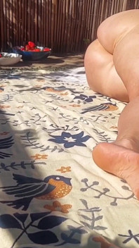 Amatérská blonďatá zralá manželka venku