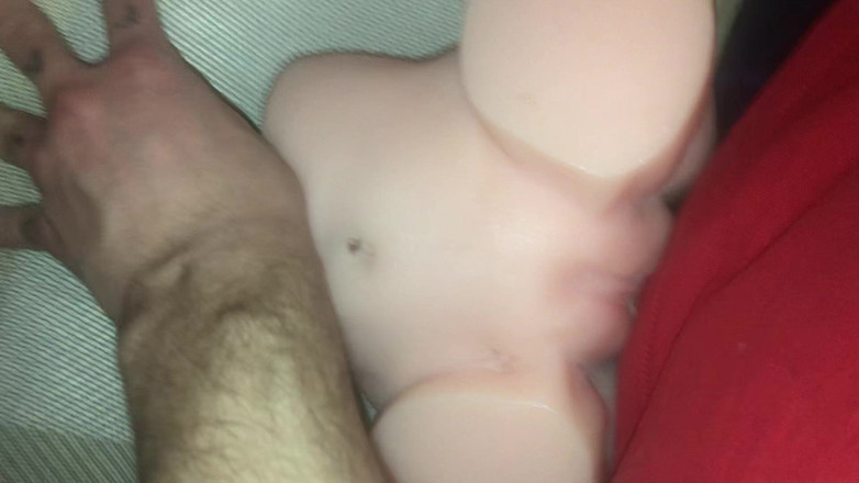 Big Dick tItan: Scopando una figa finta e sborrando duramente