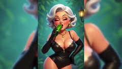 AI Porn: Mormor gurka animering