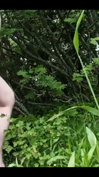 Stepdaddy is taking a piss in the garden