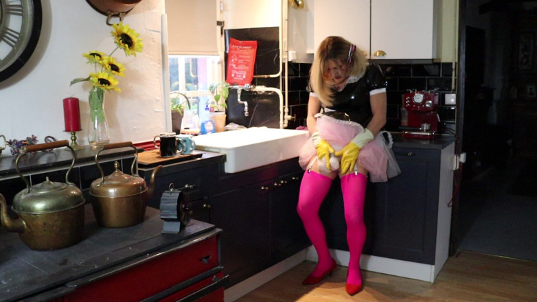 Sissy Dee Dee: Sissy Dee Should Be Washing, but She Is Enjoying the...