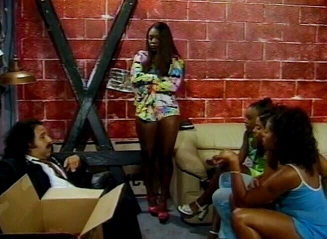 Alfacontent: Ron Jeremy banging ass holes of ebony babes