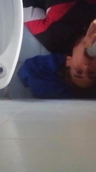 Guy tied her legs and opens her tight ass