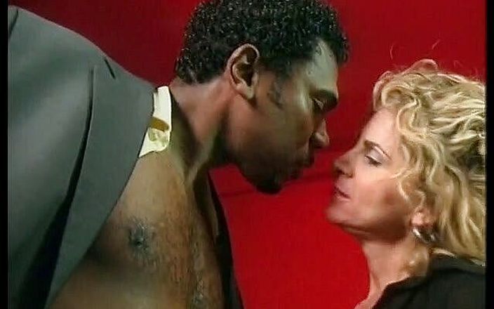 Black Sinner: A white bitch gets fucked by a black cock while...